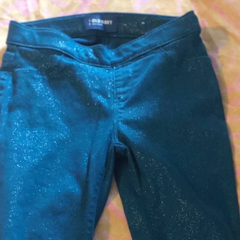 Glitter Teal Pants